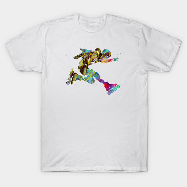 Roller skating T-Shirt by erzebeth